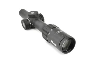 Sig Sauer Tango6 Rifle Scope, 1-6X24mm, 30mm, FFP, 300 Blackout Horseshoe Dot Illuminated Reticle, Black, SOT61112