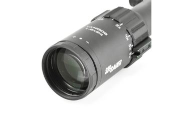 Sig Sauer Tango6 Rifle Scope, 1-6X24mm, 30mm, FFP, 300 Blackout Horseshoe Dot Illuminated Reticle, Black, SOT61112