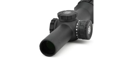 Sig Sauer Tango6 Rifle Scope, 1-6X24mm, 30mm, FFP, 5.56/7.62 Horseshoe Dot Illuminatedinated Reticle, Black, SOT61111