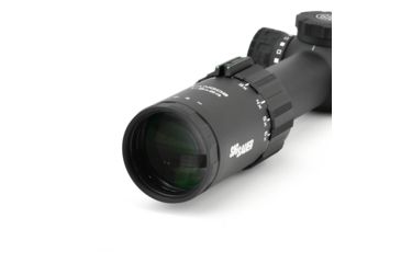 Sig Sauer Tango6 Rifle Scope, 1-6X24mm, 30mm, FFP, 5.56/7.62 Horseshoe Dot Illuminatedinated Reticle, Black, SOT61111