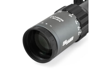 Sig Sauer Tango6 Rifle Scope, 1-6X24mm, 30mm, SFP, Hellfire 3 Gun Illuminated Reticle, Graphite, SOT61018