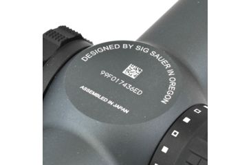 Sig Sauer Tango6 Rifle Scope, 1-6X24mm, 30mm, SFP, MRAD Milling Illuminated Reticle, Graphite, SOT61017