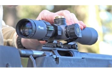 Sig Sauer Tango6 Rifle Scope, 1-6X24mm, 30mm, Sfp, Hellfire 3 Gun Illum Reticle, Graphite, SOT61018
