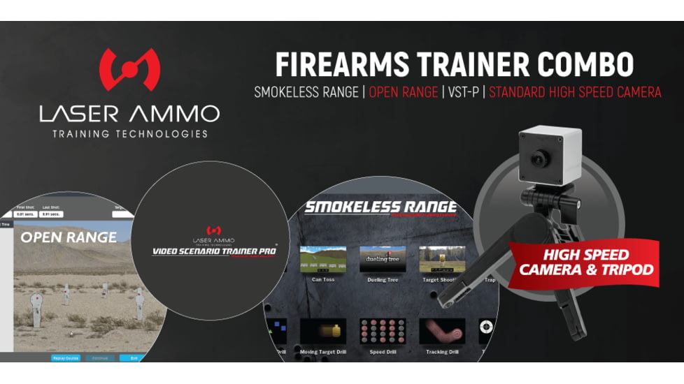 Laser Ammo Smokeless Range Firearms Trainer Combo FREE S&H FTSCST