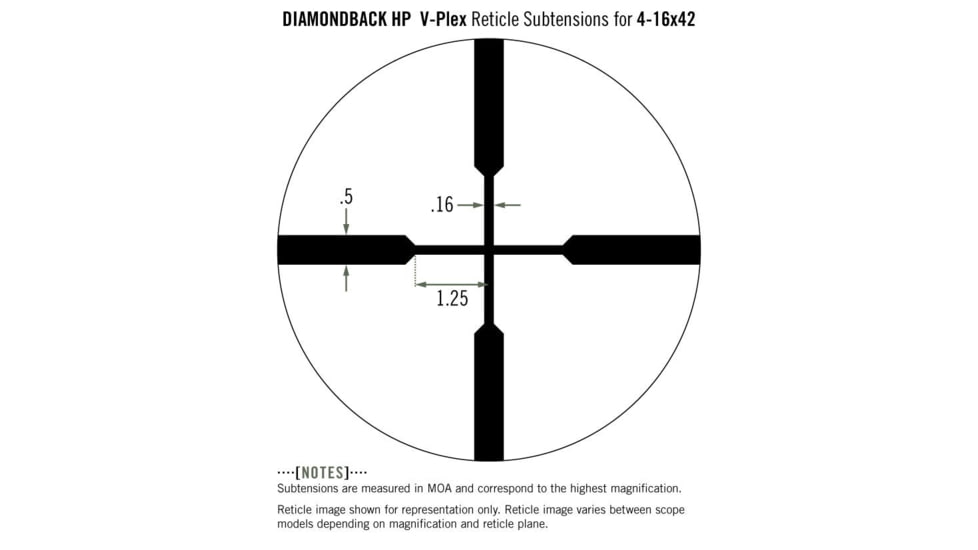 OpticsPlanet Exclusive Vortex Diamondback HP 4-16x42mm Rifle Scope 1in ...