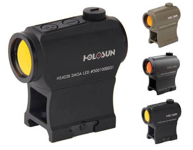 Holosun Paralow HS403B 1x20mm 2 MOA Red Dot Sight FREE S&H HS403B