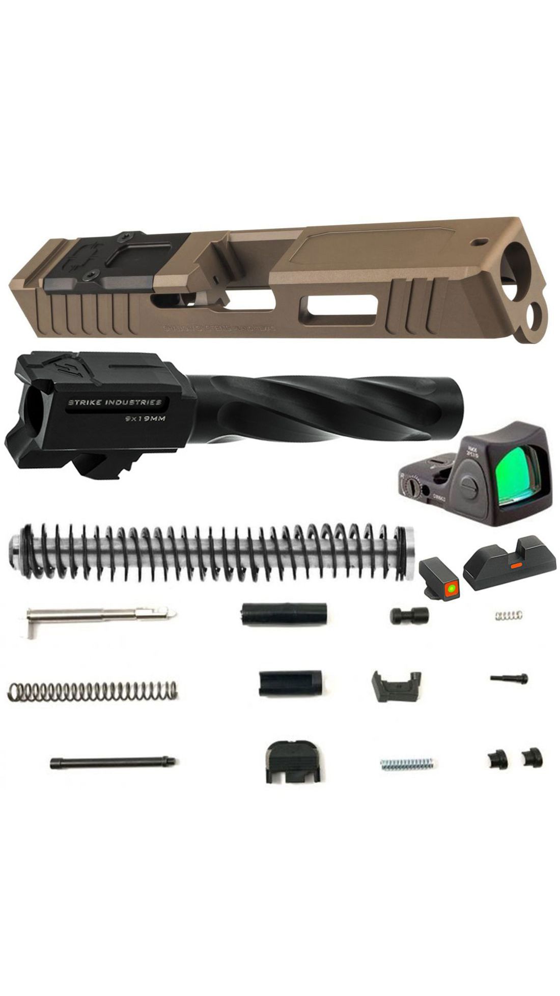 Exclusive Glock 19 Gen 4 FDE Build Kit .